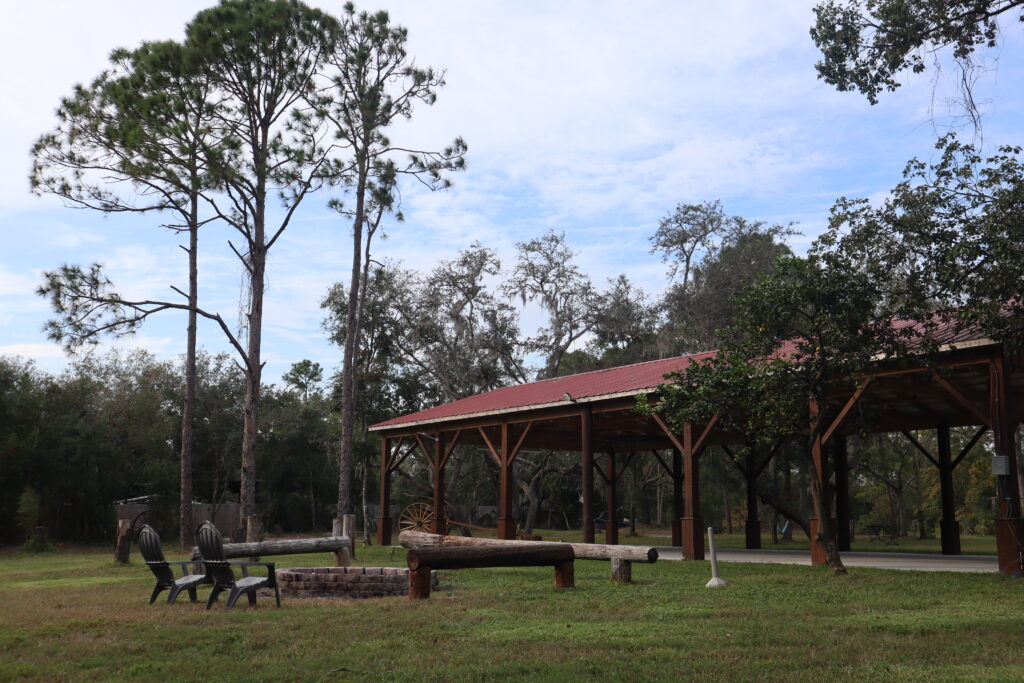 Covered Outdoor Area and Fire place